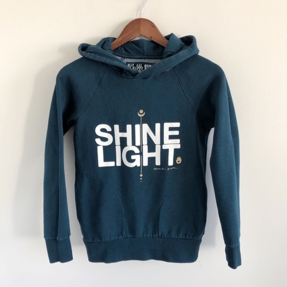 Spiritual Gangster Shine Light Dark Teal Hoodie XS